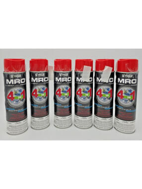 6 Pack Seymour MRO High Solids Spray Paint SJ Orange 16 Oz 620-1432 Lot of 6  Th